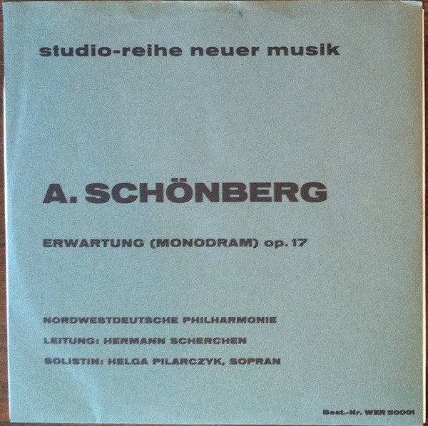 Arnold Schoenberg Nordwestdeutsche Philharmonie Hermann Scherchen