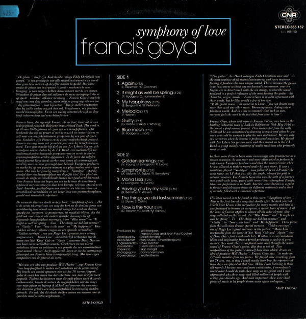 Francis Goya Symphony Of Love Lp Album Akerrecords Nl