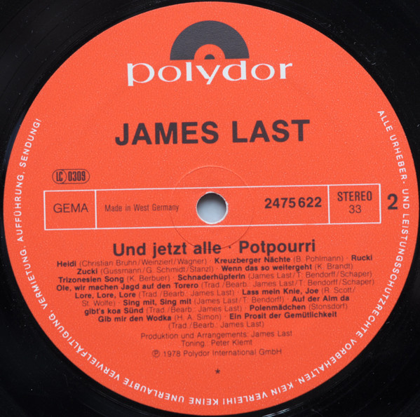 James Last Und Jetzt Alle Lp Album Mixed Pap Akerrecords Nl