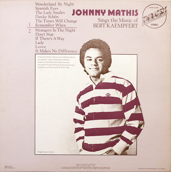 Johnny Mathis – Sings The Music Of Bert Kaempfert (LP, Album, RE ...