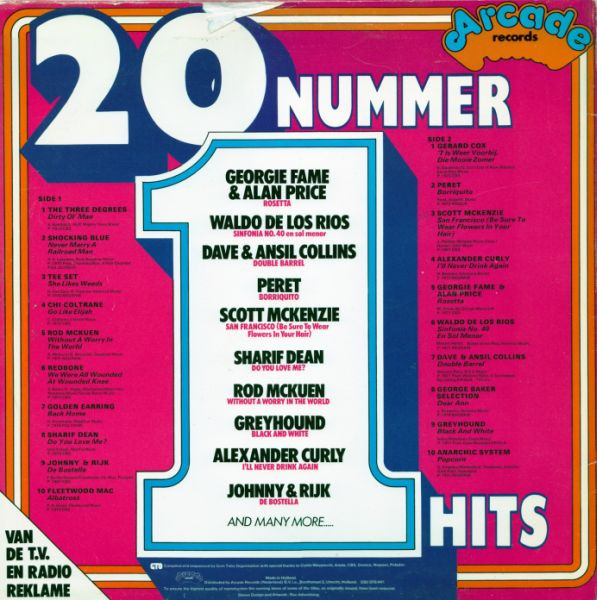 Various – 20 Nummer 1 Hits (LP, Comp) – akerrecords.nl