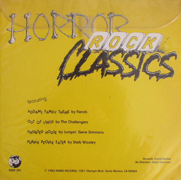 Various Horror Rock Classics 7″ Shape Comp Ora Akerrecordsnl 1349