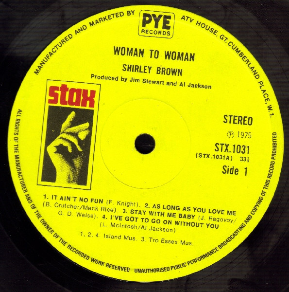 Shirley Brown Woman To Woman (LP, Album) akerrecords.nl