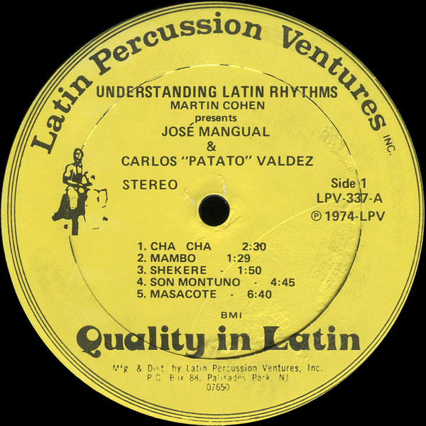 Jose Mangual & Carlos “Patato” Valdes – Understanding Latin Rhythms Vol