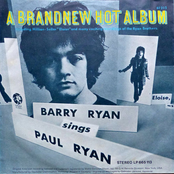 Barry Ryan The Colour Of My Love / My Mama (7″, Single) akerrecords.nl