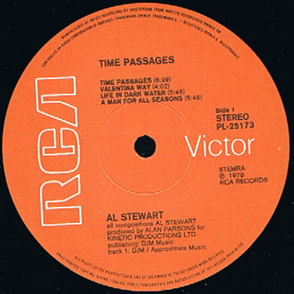 Al Stewart – Time Passages (LP, Album) – akerrecords.nl