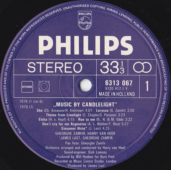 Zamfir Pan Flute Orchestra Conducted By Harry van Hoof