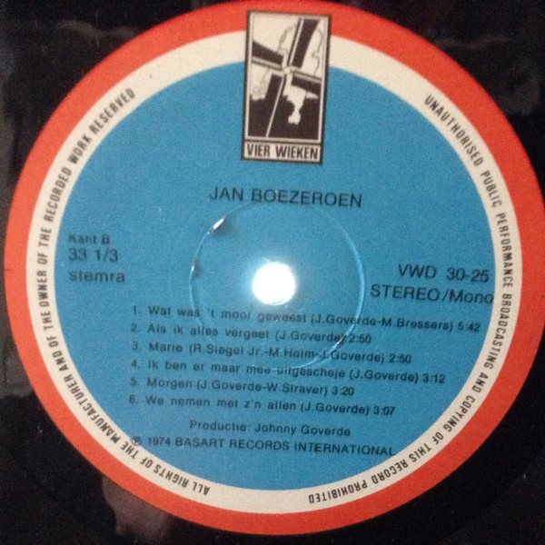 Jan Boezeroen Jan Boezeroen (LP, Album) akerrecords.nl