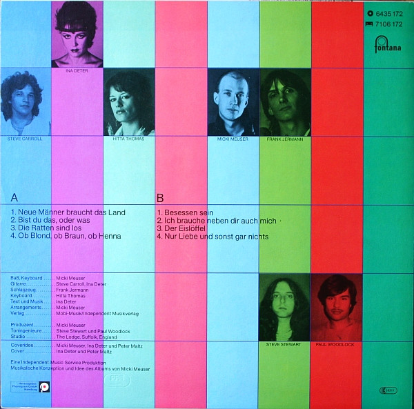 Ina Deter Band Neue Männer Braucht Das Land (LP, Album) akerrecords.nl