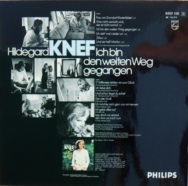 Hildegard Knef Ich Bin Den Weiten Weg Gegangen Lp Album Akerrecords Nl