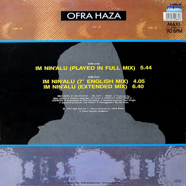 Ofra Haza – Im Ninalu Played In Full Mix 12″ Maxi – Akerrecords Nl
