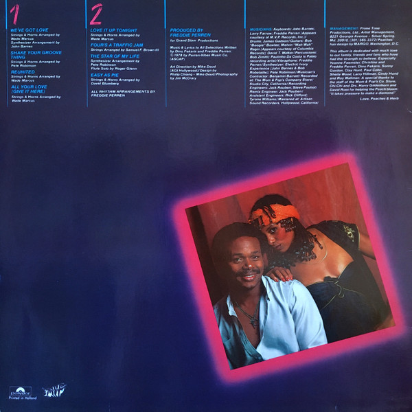 Peaches & Herb 2 Hot! (LP, Album) akerrecords.nl