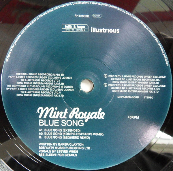 Mint Royale Blue Song (12″) akerrecords.nl