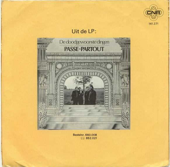 Passe-Partout – De Doodgewoonste Dingen (7″, Single) – Akerrecords.nl