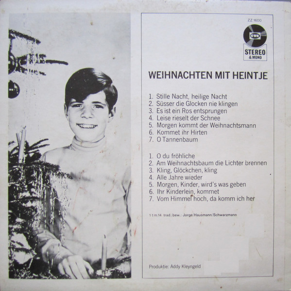 Heintje Weihnachten Mit Heintje (LP, Album) akerrecords.nl