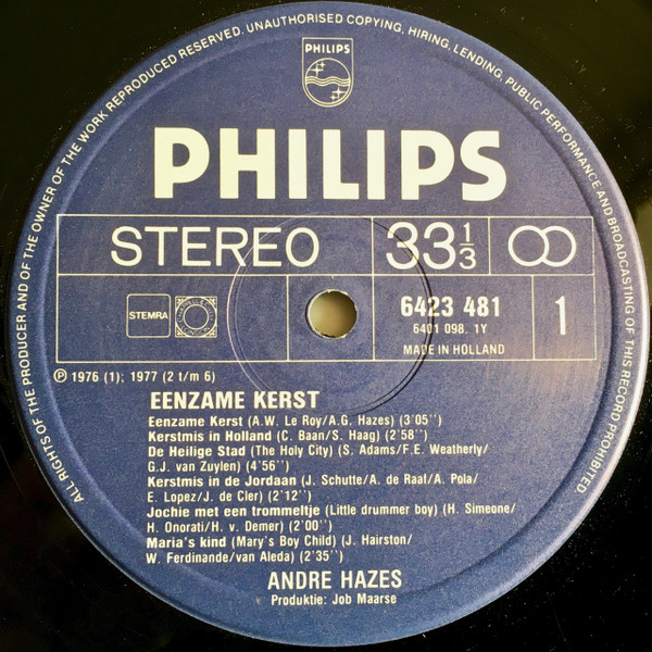 André Hazes Eenzame Kerst Lp Album Re Akerrecordsnl