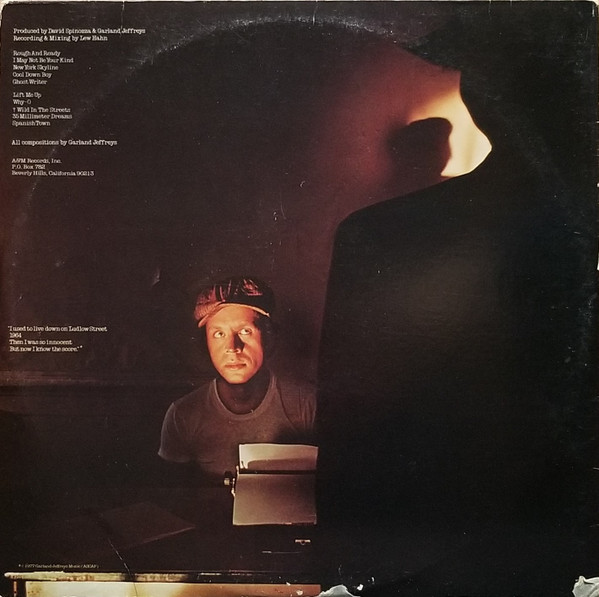 Garland Jeffreys Ghost Writer (LP, Album, Pit) akerrecords.nl