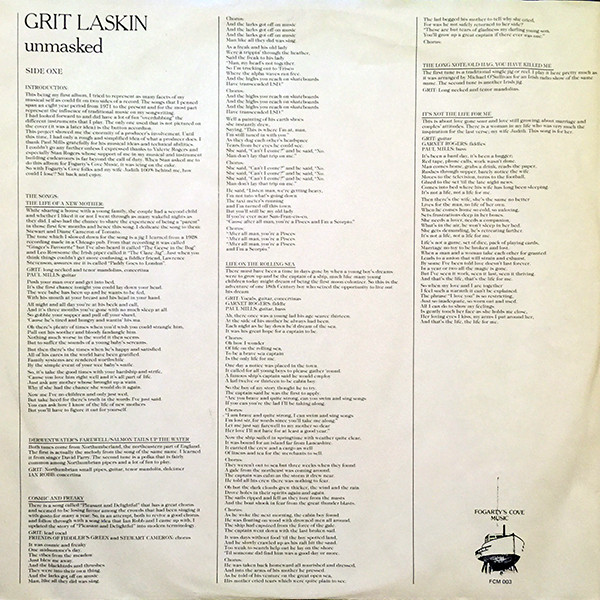 Grit Laskin – Unmasked (LP) – akerrecords.nl