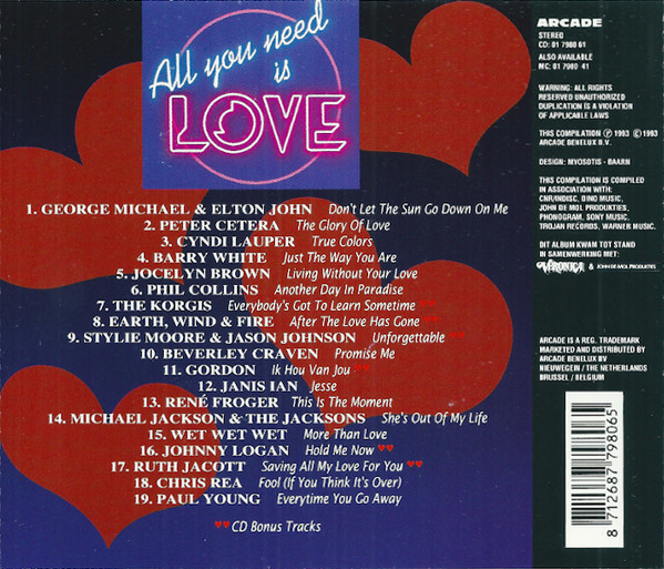 Various All You Need Is Love (CD, Comp) akerrecords.nl