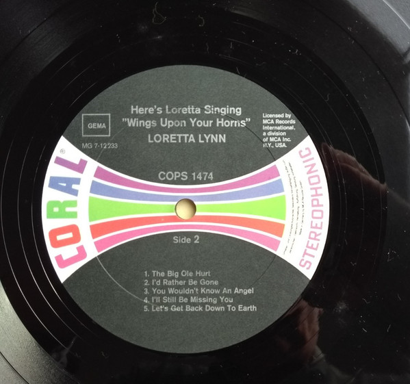 Loretta Lynn Here’s Loretta Singing “Wings Upon Your Horns” (LP