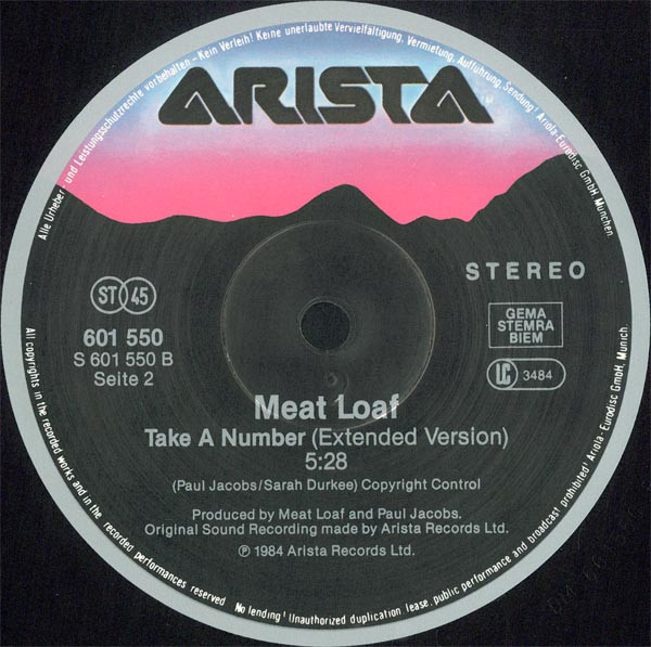 Meat Loaf Modern Girl (12″, Maxi, Gat) akerrecords.nl