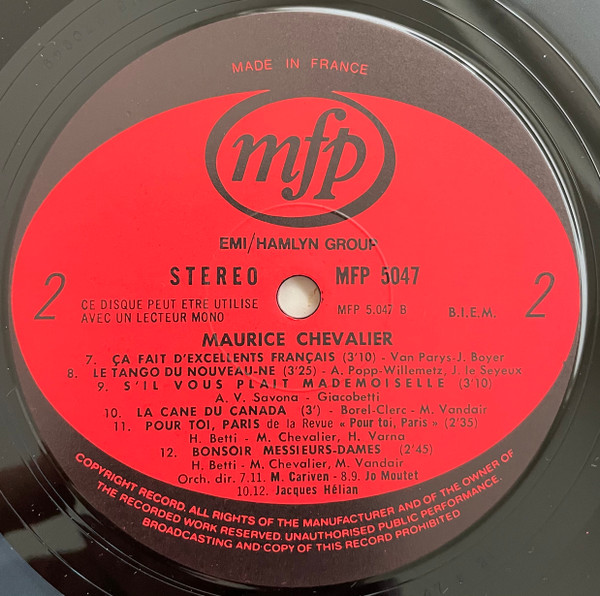 Maurice Chevalier Maurice Chevalier (LP, Comp, Mono) akerrecords.nl