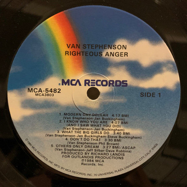 Van Stephenson Righteous Anger Lp Album Glo Akerrecords Nl