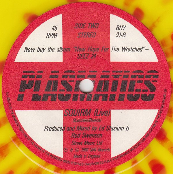 Plasmatics (2) – Monkey Suit (7″, Single, Yel) – akerrecords.nl