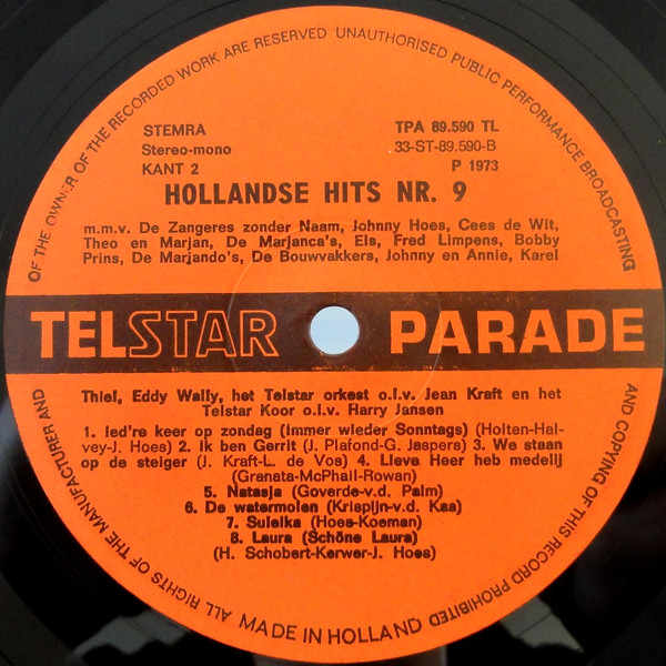 Various 16 Hollandse Hits *9* (LP, Comp) akerrecords.nl