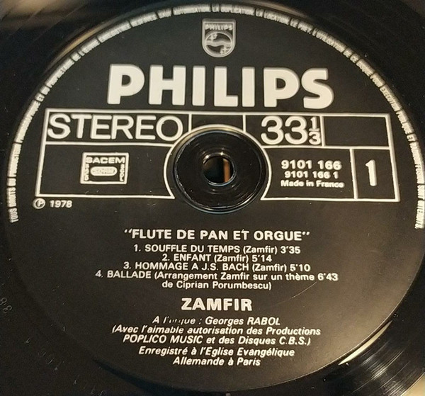 Zamfir* Flûte De Pan & Orgue (LP, Album) akerrecords.nl
