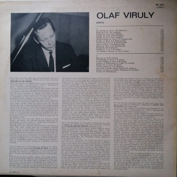 Olaf Viruly – Piano (LP) – akerrecords.nl