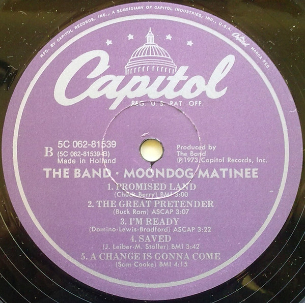 The Band Moondog Matinee (LP, Album) akerrecords.nl