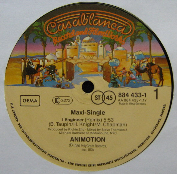 Animotion I Engineer 12″ Maxi Akerrecords Nl