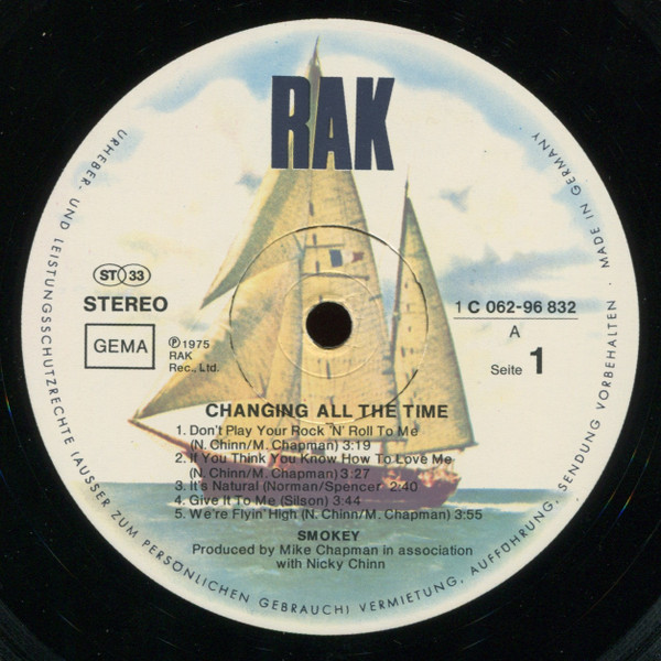 Changes All The Time (Signed) LP main image 0