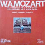 Wolfgang Amadeus Mozart, Franz Hummel - Klaviersonate Nr. 3, B-Dur, KV 281 / Klaviersonate Nr. 17, B-Dur, KV 570 (LP)