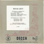 Mozart* - Karl Münchinger Conducting The Stuttgart Chamber Orchestra* - Serenade In G Major (K.525) 'Eine Kleine Nachtmusik' / Divertimento In D Major (K.136) (10", Mono)