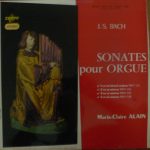 Johann Sebastian Bach - Marie-Claire Alain - Sonates Pour Orgue (Volume 1) (LP)