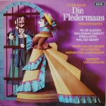 Johann Strauss Jr. - Hilde Güden, Waldemar Kmentt, Erika Köth, Wiener Philharmoniker, Herbert von Karajan - Die Fledermaus (Hoogtepunten) (LP)
