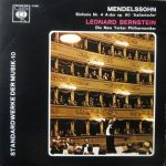 Felix Mendelssohn-Bartholdy, New York Philharmonic, Leonard Bernstein - Sinfonie Nr. 4 A-dur Op. 90 "Italienische" (10")