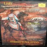 Liszt* / Brahms* - Herbert von Karajan, Berliner Philharmoniker, Shura Cherkassky - Ungarische Fantasie Für Klavier Und Orchester; Ungarische Rhapsodie Nr. 5 E-Moll; Ungarische Rhapsodie Nr. 4 Es-Dur; Ungarische Tänze Nr. 5, 6, 3, 1 (LP, Comp)