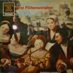 Johann Sebastian Bach - Drei Flötensonaten (LP)