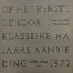 Various - Op Het Eerste Gehoor 1972 (LP, Comp)