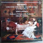 Johannes Brahms, Dénes Kovács, The Budapest Philharmonic Orchestra, Miklós Erdélyi - Brahms Concerto For Violin And Orchestra In D Major, Op.77 (LP)