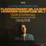 Ludwig Van Beethoven - Vladimir Ashkenazy, Chicago Symphony Orchestra, Georg Solti - Klavierkonzert Nr. 4 G Dur / Leonoren-Overtüre Nr. 3 (LP)