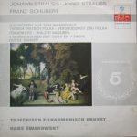 Franz Schubert, Josef Strauß, Johann Strauss Sr., Hans Swarowsky, The Czech Philharmonic Orchestra - G'Schichten Aus Dem Wienerwald (LP, Mono)