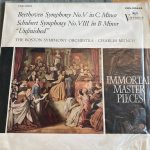 Ludwig Van Beethoven, Franz Schubert, Charles Munch / Boston Symphony Orchestra - Beethoven Symphony No. V In C Minor / Schubert Symphony No. VIII In B Minor "Unfinished" (LP, Album, RE)