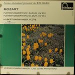 Wolfgang Amadeus Mozart, Hubert Barwahser, Wiener Symphoniker, John Pritchard - Flötenkonzert Nr. 1 G-Dur, KV 313/ Flötenkonzert Nr. 2 D-Dur, KV 314 (LP, Mono)