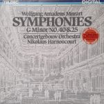 Wolfgang Amadeus Mozart - Concertgebouworkest • Nikolaus Harnoncourt - Symphonies G Minor No. 40 & 25 (LP, Album)