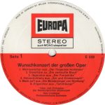 Various - Wunschkonzert Der Grossen Oper (LP, Comp, RE)