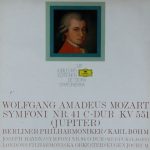 Wolfgang Amadeus Mozart, Berliner Philharmoniker / Karl Böhm, Joseph Haydn, London Philharmonic Orchestra / Eugen Jochum - Symfoni Nr. 41 C-Dur KV 551 / Symfoni Nr. 94 G-Dur (Med Pukslaget) (LP, Comp)